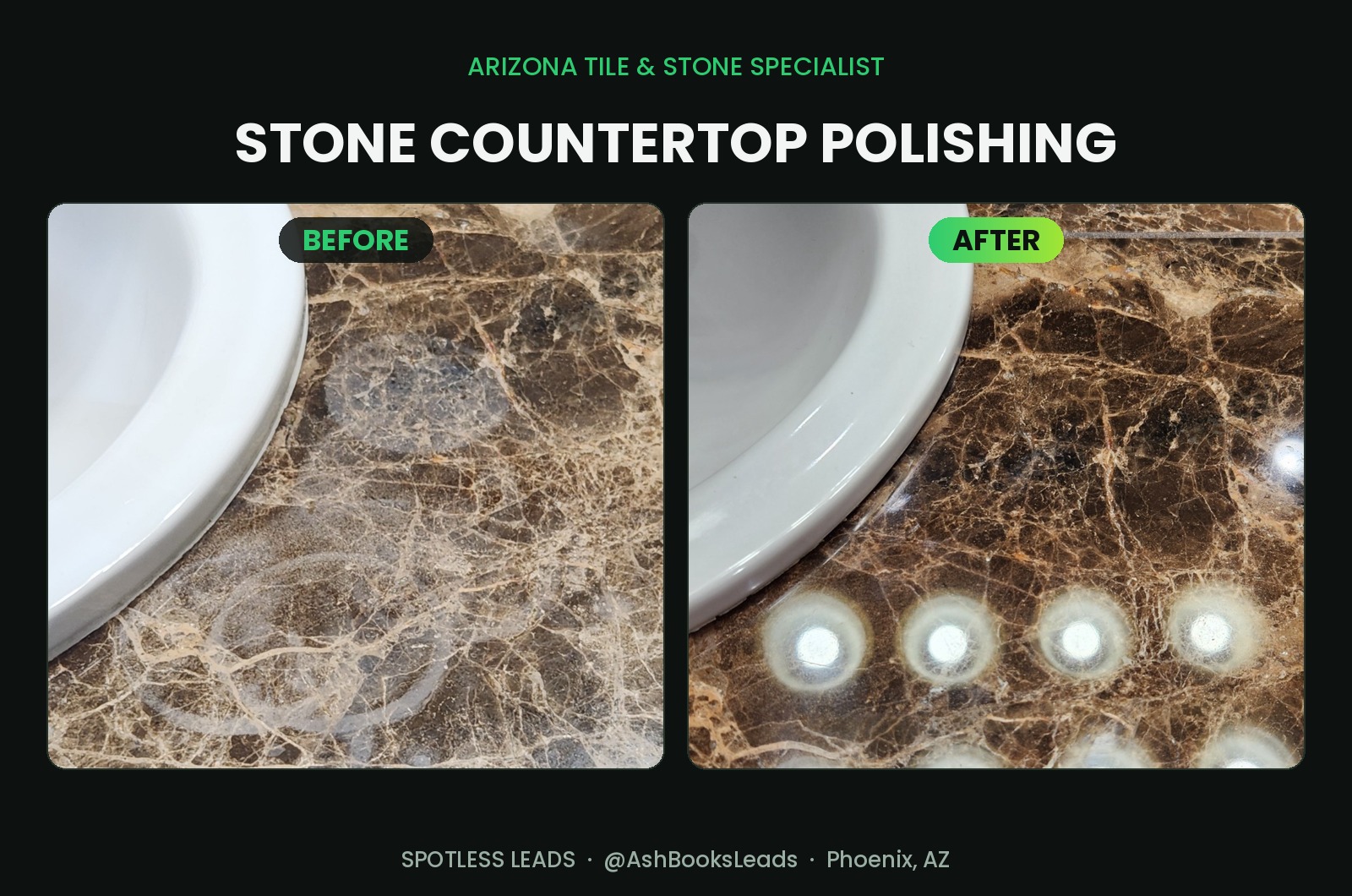 Arizona Tile & Stone before and after
